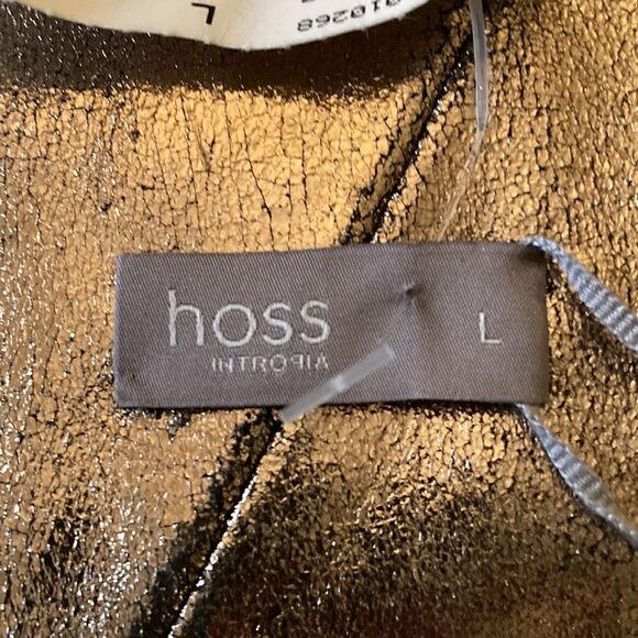 Hoss NWT Leather Belt Bronze Floral Avedon. Size Large - Picture 6 of 8
